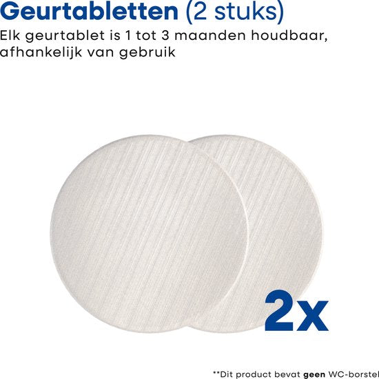 EasyPicks Recharge de tampons absorbeurs d'humidité et d'odeurs - 2 pièces - Pour brosses de toilettes - Hygiénique et frais