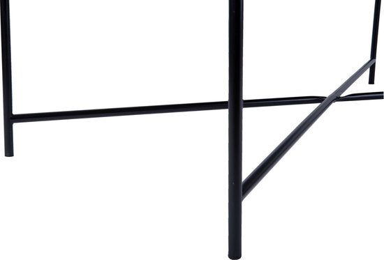 Table basse Smooth - Large - Carré Noir mat - 80x80x40cm