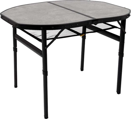 Bo-Camp - Industriel - Table - Northgate - Ovale - Modèle valise - 100x70 cm