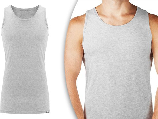 Milanoro - Lot de 5 maillots de corps extra longs pour hommes - Bleu foncé - XXL