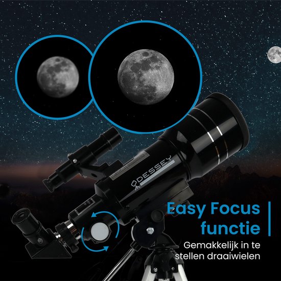 ODESSEY - Télescope - Voie Lactée Edition - Réflecteur - Zoom jusqu'à 150x - Noir