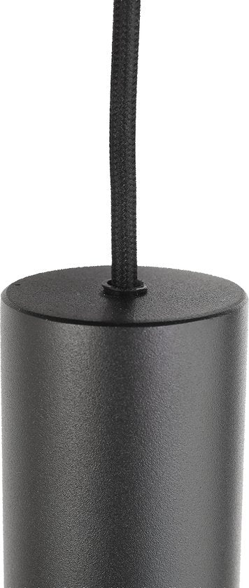 Steinhauer - lampe suspendue - Bollique LED - noir - verre métal verre fumé - Ø 60cm - E27 GU10 - 3800ZW