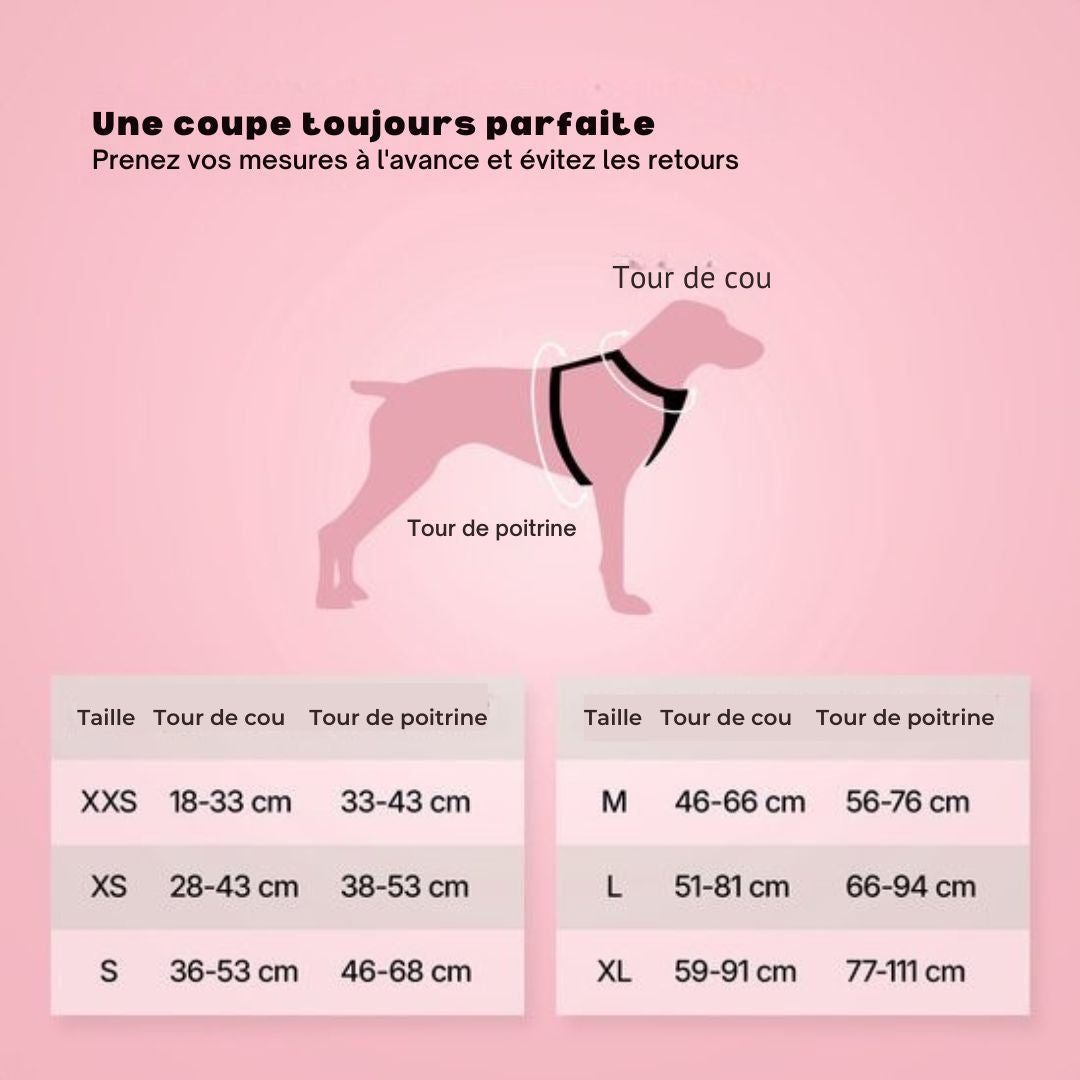 Harnais Jake et Jacky pour grands chiens - anti-traction - Taille L - Noir