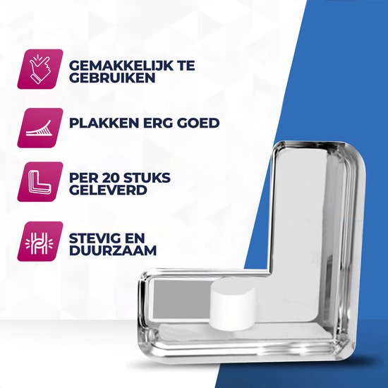 Roegaarden Corner Protector Baby - Protège-coins de table - Butoir - 20 pièces - Transparent