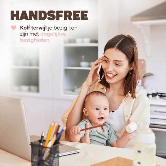 Vulpes Goods® BabyCare - Tire-lait électrique double sans fil - mains libres et portable - avec contrôle APP - sans BPA - PRO V2