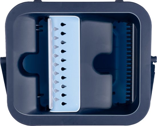 alpina mopping system with bucket - mop incl. 2 microfibre cloths - for hard floors - 360° rotation