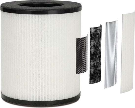 Andersson - Purificateur d'air avec ionisation - Pour les pièces jusqu'à 14 m² et avec application Wifi - Équipé d'un filtre Hepa 13 et d'un mode nuit - Pour un climat intérieur propre - Plastique blanc