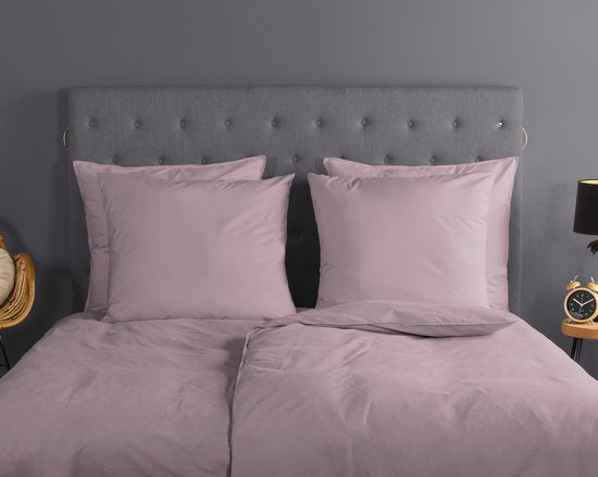 Good Morning Enveloppe de couette "uni pattern" - Rose - (135x200 cm) - Coton