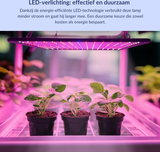 a sunny day LED grow light - lampe de culture - spectre complet - grow & bloom - lampe de culture - lampe de culture à spectre complet - 45 Watt - 30 x 30 cm - 225 LEDs