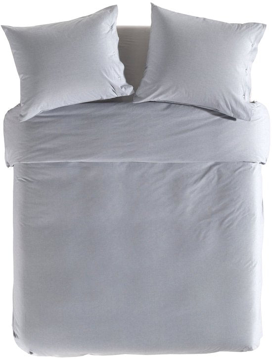 Housse de couette Chambray YELLOW - Double - 200x200/220 cm - Providence Blue
