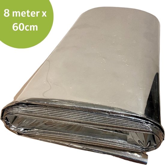 Feuille de radiateur pour le chauffage - 800cm x 60cm - feuille d'isolation pour plusieurs radiateurs - comprend 24 patins de fixation