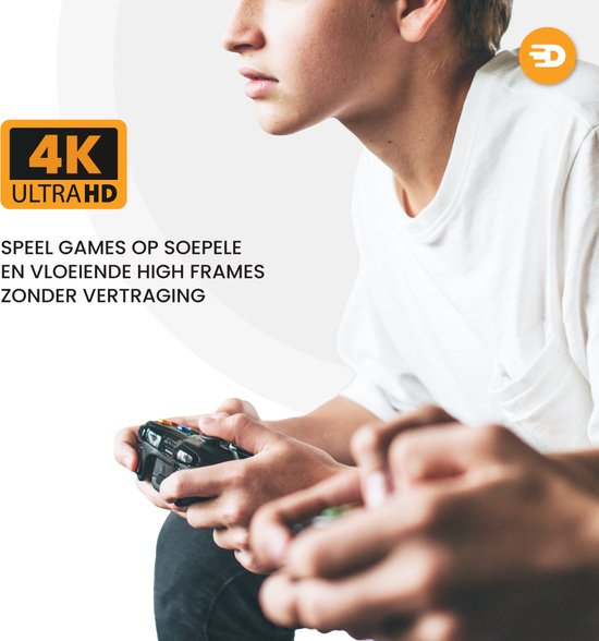 Drivv. Câble HDMI Premium 2.0 - Ultra HD 4K 60 Hz - HDMI vers HDMI - Convient à Xbox Series X & PS5 - 1 mètre - PVC - Gris