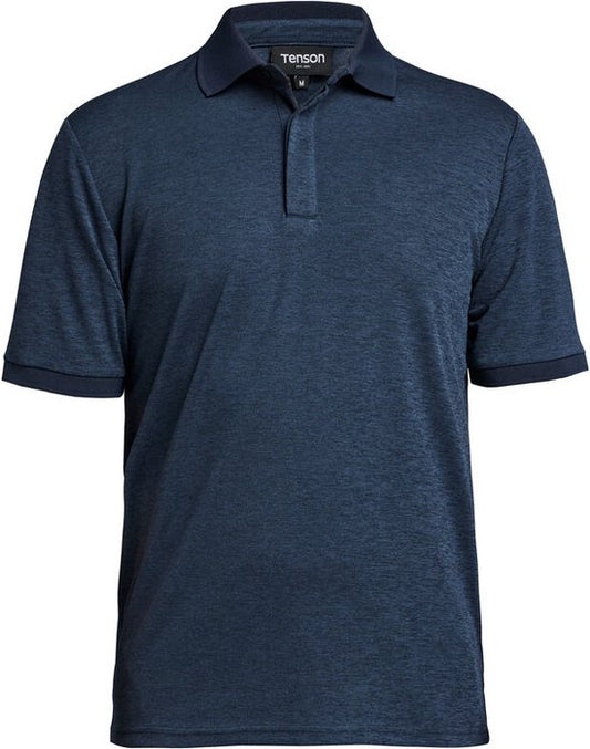 Tenson TXlite Melange Polo 465018060 - Bleu foncé - S