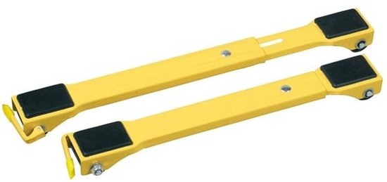 Toolland Rouleaux de meubles extensibles, 2 pièces, extensibles de 44,5 cm à 70 cm, capacité de charge 250 kg