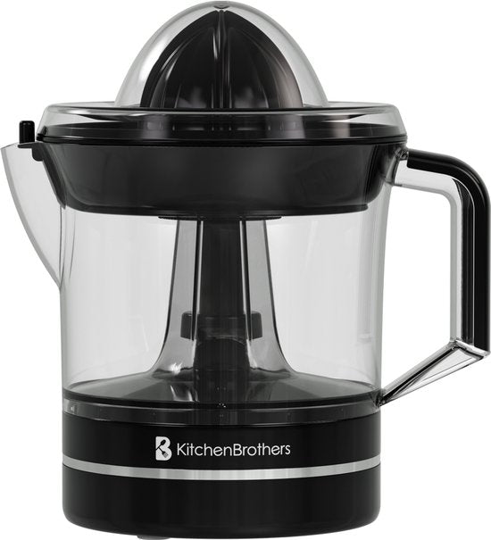 KitchenBrothers Presse-agrumes - Compact - Manuel - 0.7L - Noir