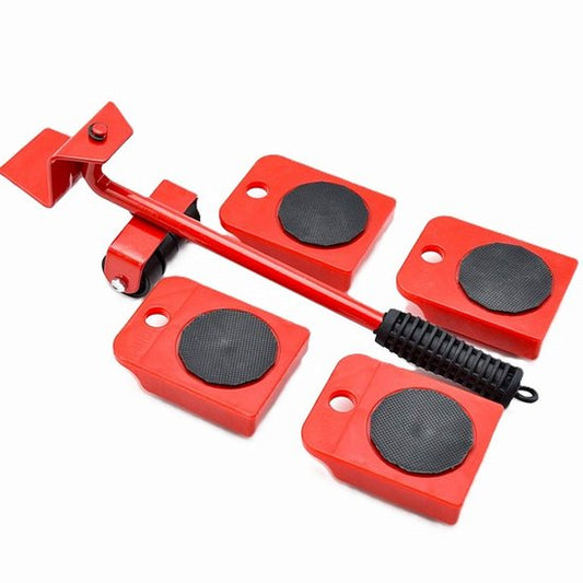 Ceruzo Transpalette - 5 pièces - Aide au déménagement et au levage - Capacité de charge 150 kg - 360° - Rouleaux pour meubles
