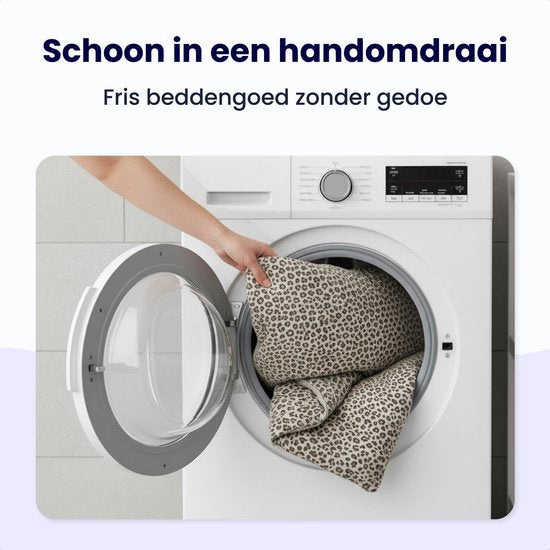 Soulsnooze Teddy Duvet Panther Taupe 240×220 - Couette 2-en-1 sans housse - Couette lavable sans housse - Couverture - Couvre-lit - Fluffy Plaid