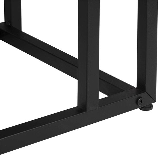 Table basse - Table d'appoint - Table de salon - Table de séjour - Table d'appoint - Noir - 55x36x59.5cm