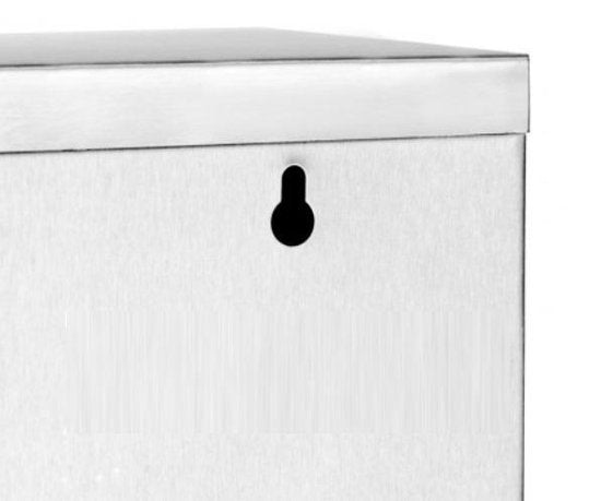 Monzana - Armoire à pharmacie avec serrure - Argent - acier inoxydable - 48,5cm x 25cm x 12cm