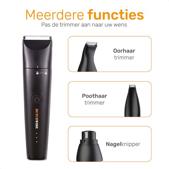 Dutchwide Tondeuse pour chien et chat - Pour poils épais - Tondeuse silencieuse - Sans fil - Kit de toilettage pour animaux - Tondeuse pour chien - Tables de coupe pour chiens - Tondeuse