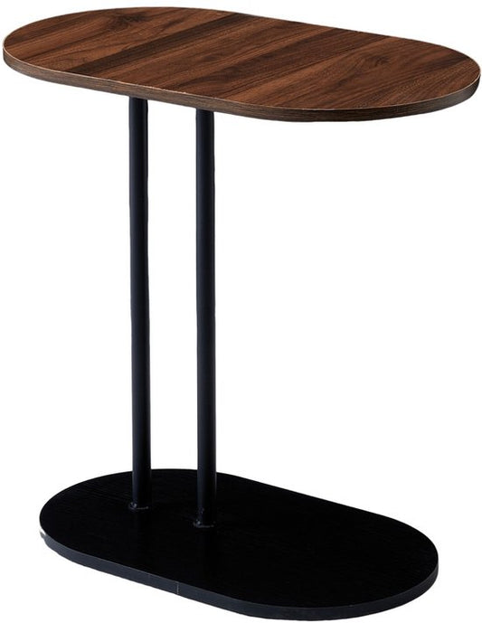 Ceruzo Table d'appoint - Brun Noir - 58x34xH60 cm - Solide - Métal MDF - 4.15 kg