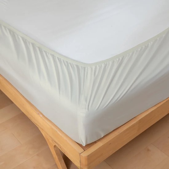 Drap-housse en coton Senzatione Ecru - 090x200+30