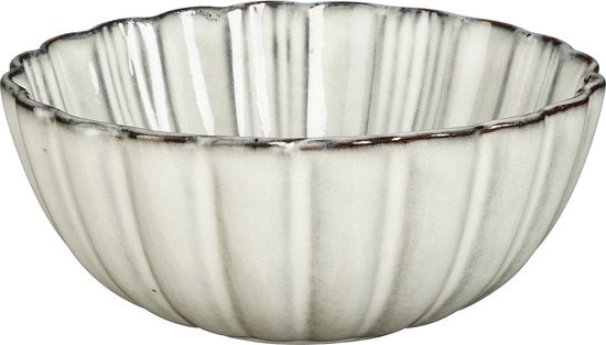 Mica Decorations Bol Corfu - H9 x Ø17 cm - Céramique - Gris