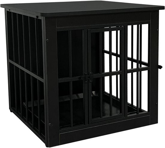 Cage pour chien - cage pour chien - cage pour chiots et petits chiens - cage pour chien - pour l'intérieur - avec plateau hygiénique pour la cage - 63 cm x 51 cm x 59 cm.