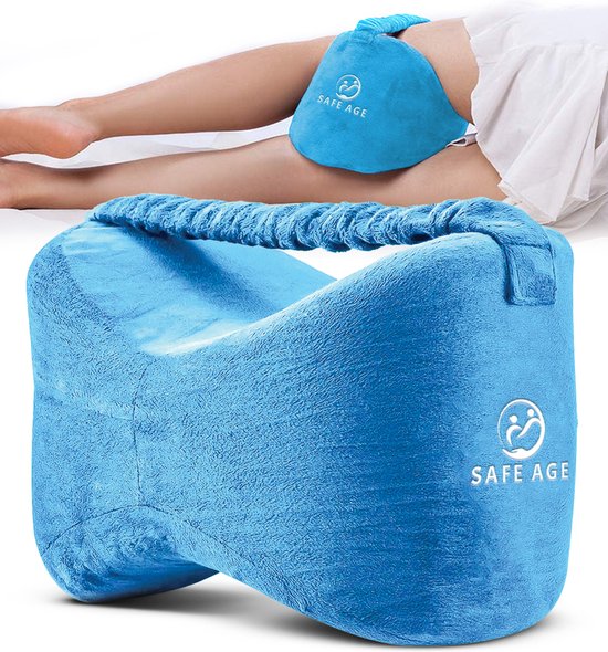 Safelife oreiller de genoux orthopédique - oreiller de jambe pour dormir sur le côté - oreiller de genoux pour dormir sur le côté - oreiller de genoux - oreiller de genoux - oreiller de sommeil latéral adultes