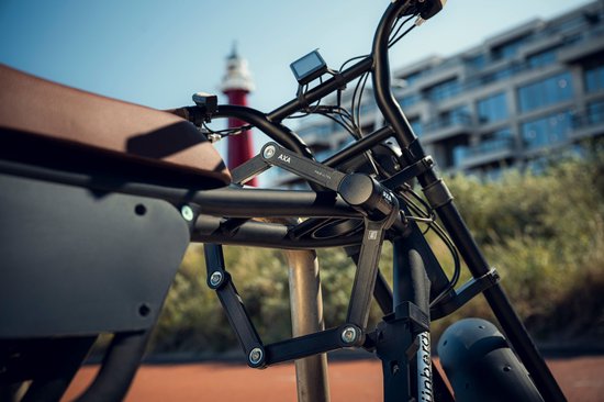 Cadenas pliant AXA Fold Ultra 90 ART 2 - Cadenas pour vélo de qualité - Cadenas premium pour vélos électriques, Fatbike et Bakfiets - Cadenas pliant avec support et services de clé - 90 cm