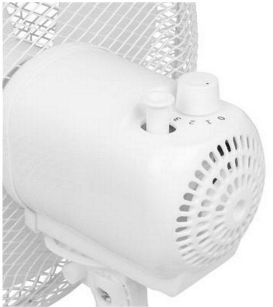 Ventilateur de table 40 cm - 3 vitesses - Oscillation 85° - Tristar VE-5727 - Blanc