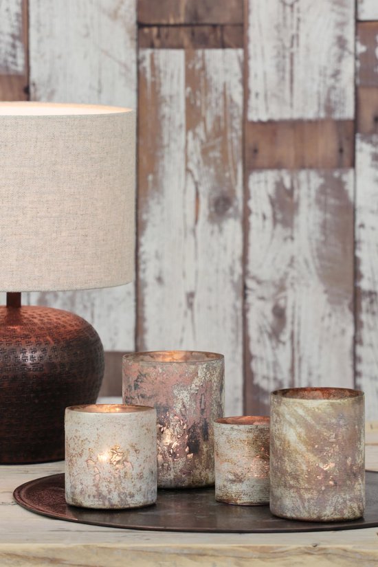 Light & Living Abat-jour cylindrique Livigno - Naturel - Ø30x21cm - pour lampes de table, lampes suspendues