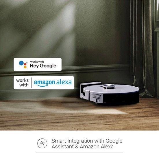 EZVIZ Robot aspirateur et serpillière - RE5 Plus - Contrôle par application - autonettoyant - aspirateur et serpillière