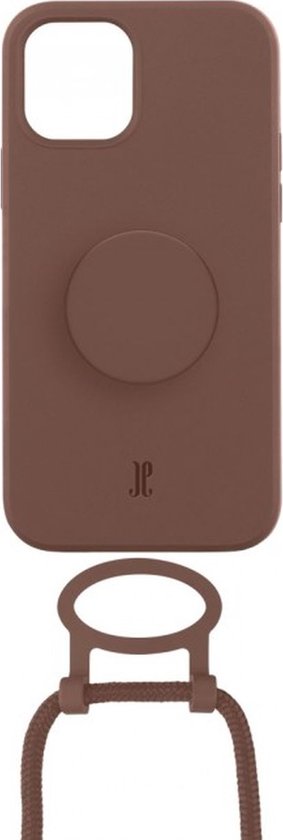 Just Elegance PopGrip Backcover Case - Convient à Apple iPhone 14 - Etui pour téléphone portable - Brown Sugar