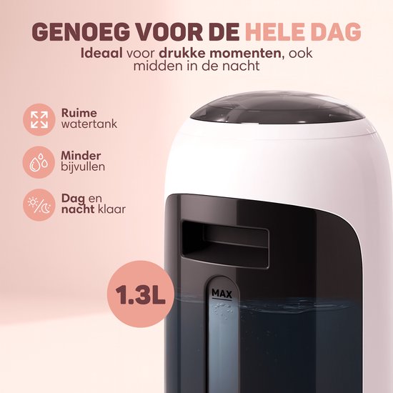 Vulpes Goods® BabyCare - Préparateur de biberons automatique - Préparateur de lait maternisé PRO - Dispositif d'alimentation des biberons - Préparateur de biberons automatique - Préparateur de lait maternisé - Kit de nettoyage inclus