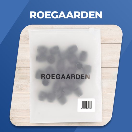 Roegaarden Protecteurs de pieds de chaise - Capuchons de pieds de chaise - 12-16mm - 24 pièces - Noir