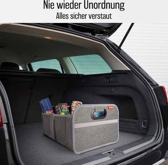 HELDENWERK Sac à bottes pliable avec velcro antidérapant - organisateur de bottes, boîte pliante pour voiture, sac à provisions - renforcé et stable