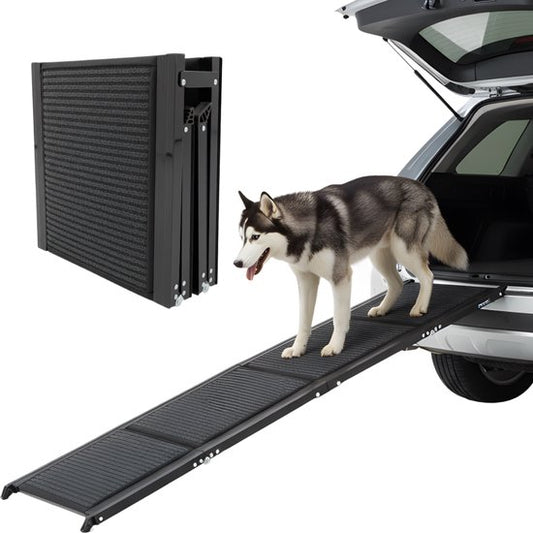 Planche de marche pour chien pour voiture - Marchepied pliable pour chien - Avec antidérapant - 160 cm