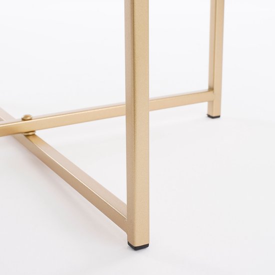Mica Decorations Table d'appoint Mikki - H40 x Ø40 cm - Métal - Or