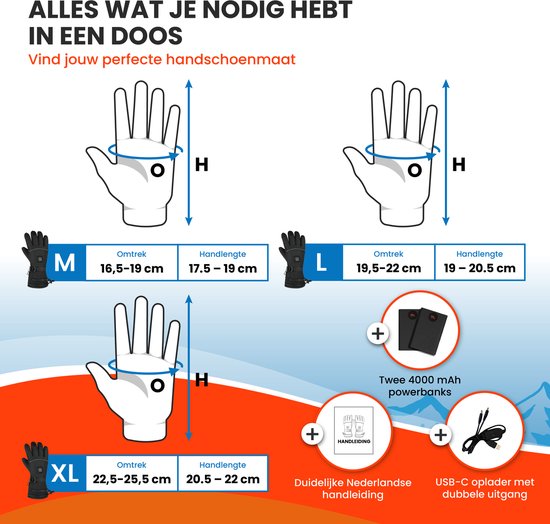 TTD® Heated Gloves XL - Gants chauffants rechargeables