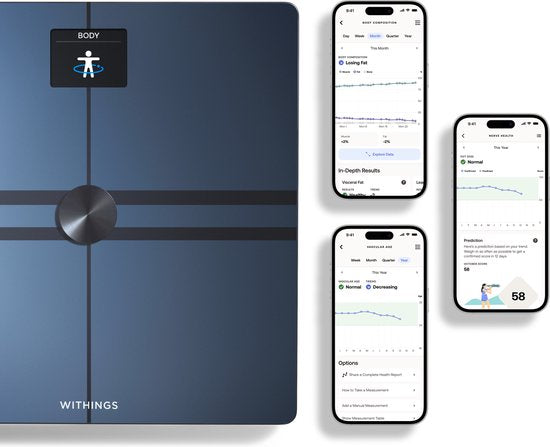 Withings Body Comp - Black - Balance intelligente - Analyse du corps entier