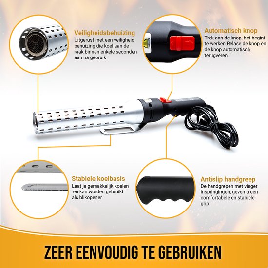 Bbq Meating Bbq Lighter - Looftlighter - BBQ Accessories - One Minute Lighter - Electric Bbq Lighter - Bbq Starter - Gift