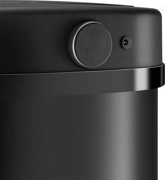 Poubelle automatique / Poubelle à déchets / Poubelle à détecteur - 50 litres - Noir - Rectangle