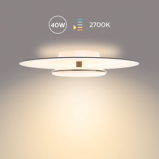 Plafonnier Philips Garnet - Noir - 27K - 40W