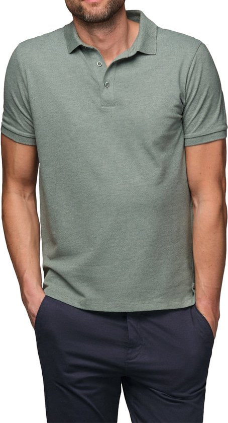 Bamboo Elements - Polo Hommes - Vert XL - Polo Hommes - Manches courtes - Tissu Pique - T Shirt Hommes - Bamboo