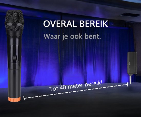 Tech Essentials® Ensemble de microphones sans fil - 2,4Ghz - Récepteur USB-C - Plug & Play | Karaoké - Studio - Jack 3,5-6,3mm - ASMR - Convient à Partybox