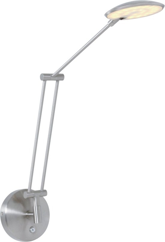 Steinhauer Zodiac LED - Applique moderne - Acier - H:35cm - Universelle - Pour l'intérieur - Métal - Appliques - Chambre à coucher - Salon