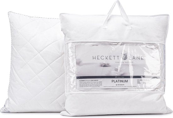 Heckettlane Pillow - Oreiller de sommeil avec garniture synthétique - Oreiller antiallergique - 40x80 cm - Pour les dormeurs sur le dos, sur le côté et sur le ventre - 1 pièce