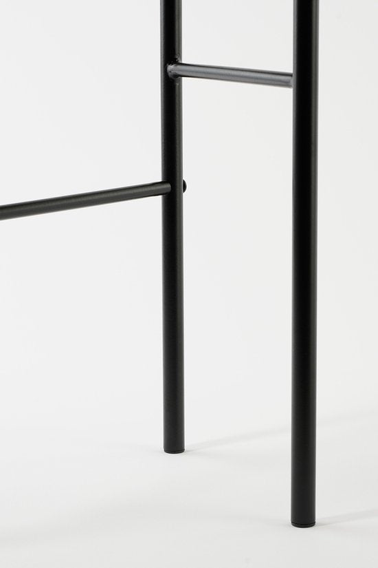 Mica Decorations Table d'appoint Fonda - L44 x L30 x H40 cm - Métal - Noir