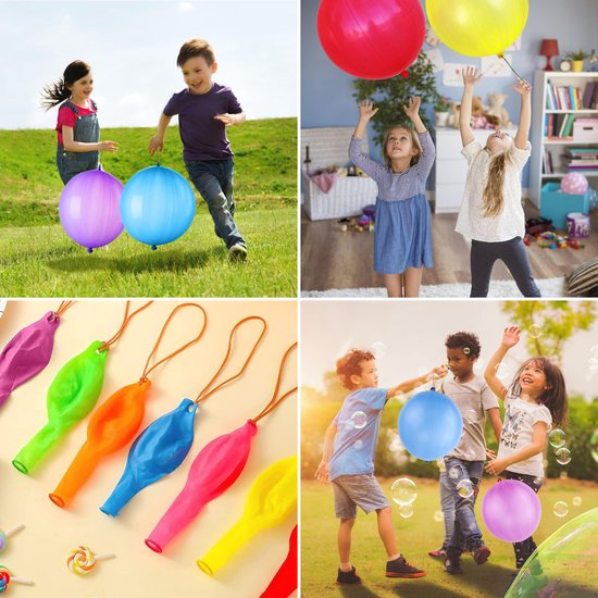 Partizzle 36x Ballons de baudruche en latex colorés - Grand ballon rebondissant - Ballon géant à partager - Grabbelton - Pour enfants et jeunes enfants - XL / 45 cm
